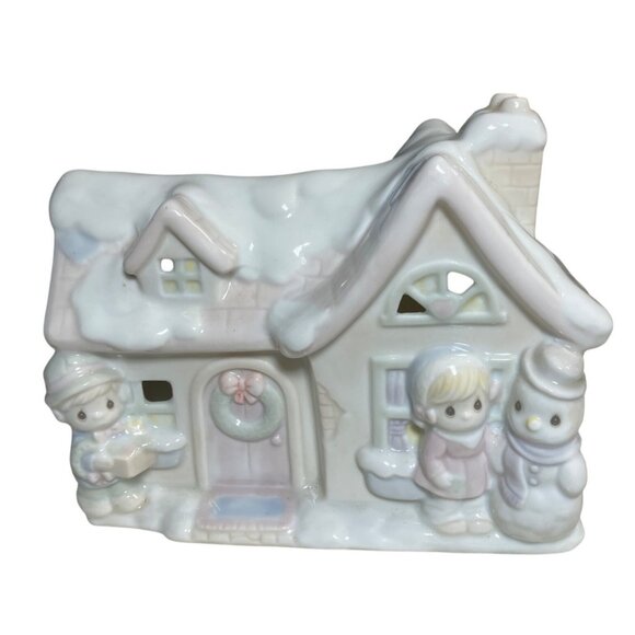 Precious Moments 1994 Ceramic Holiday Night Light Sugar Town House - Picture 1 of 11